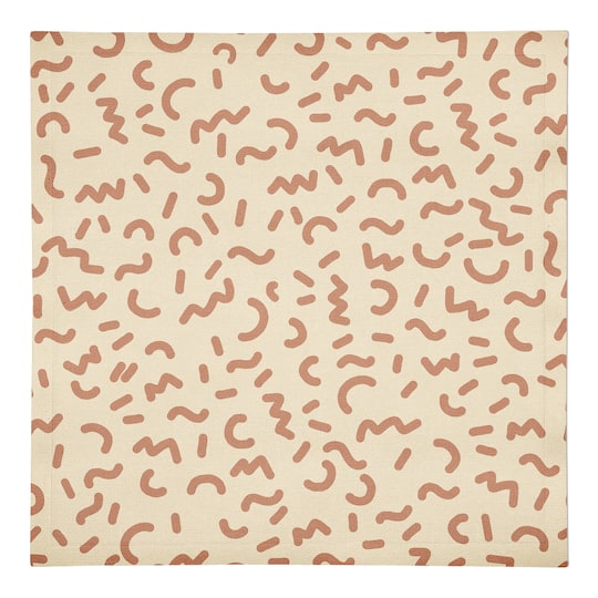 Funky Squiggles 10" x 10" Cotton Twill Napkin